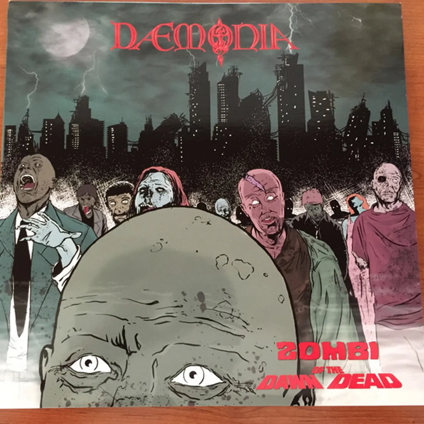 Daemonia ZOMBI/DOWN OF THE DEAD Vinyl Record - Italy Release