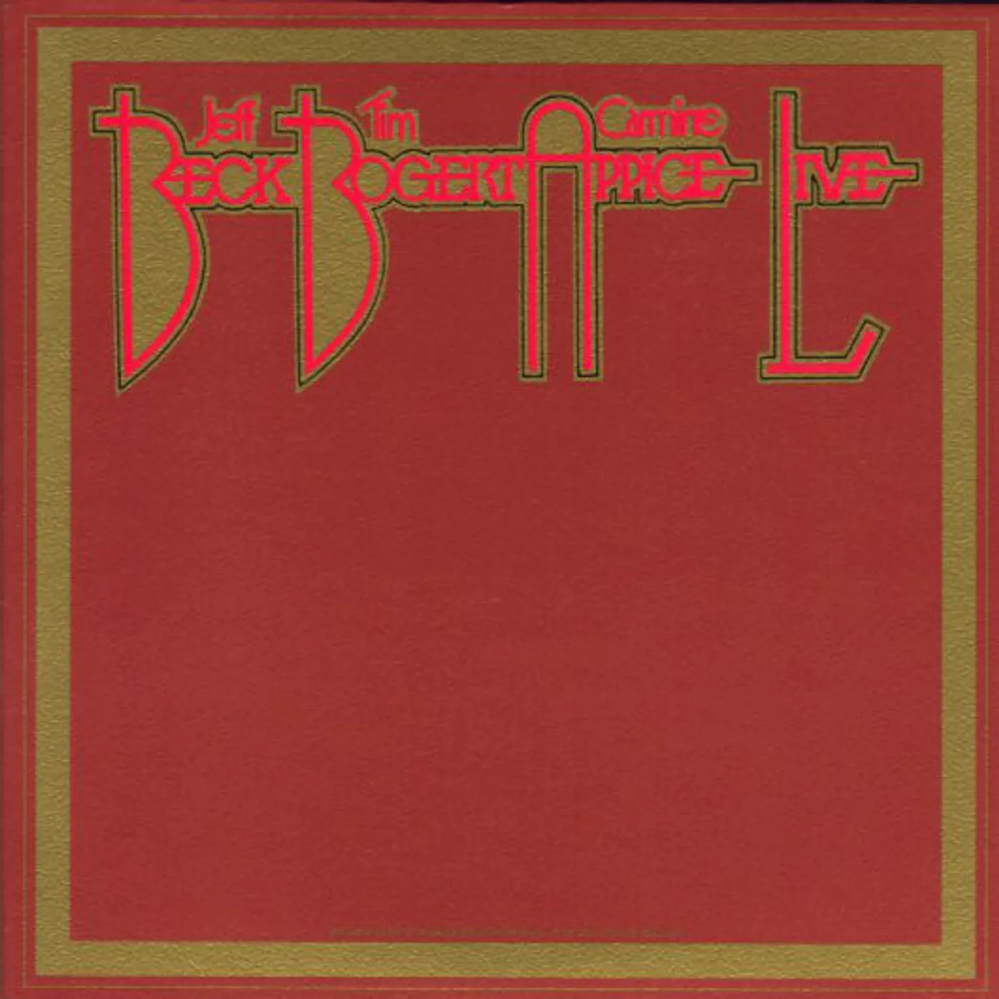 Beck, Bogert, Appice LIVE Vinyl Record