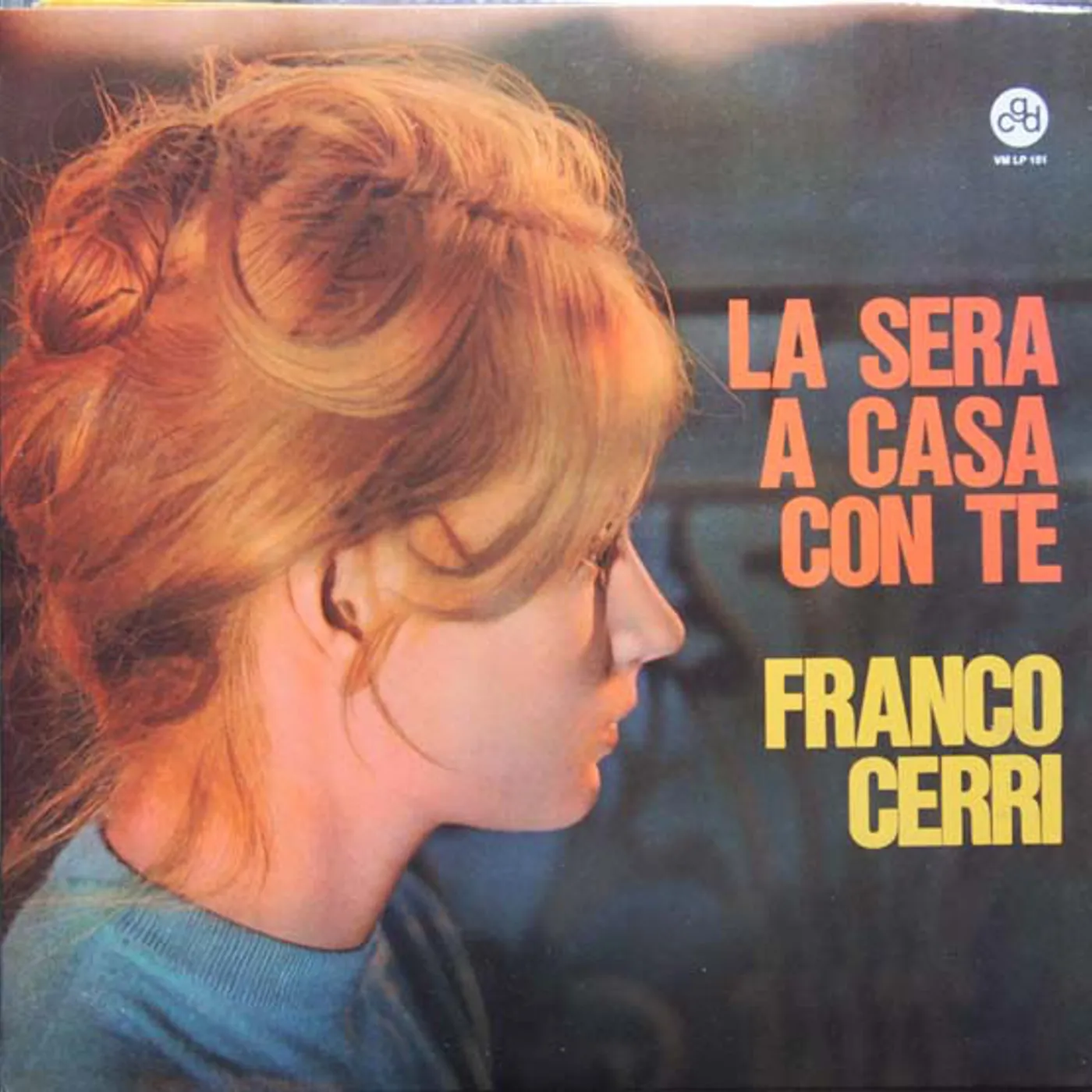 Franco Cerri LA SERA A CASA CON TE Vinyl Record