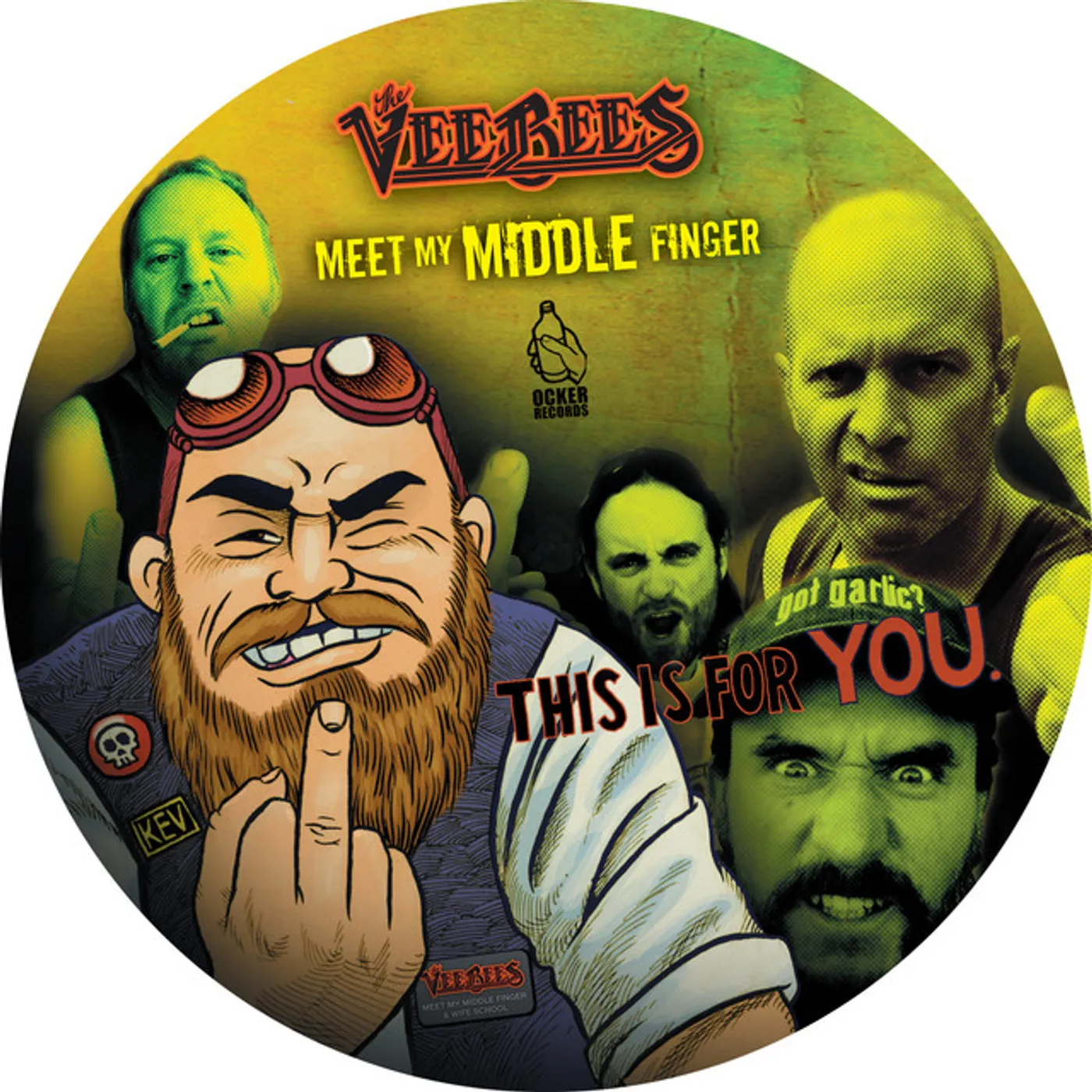 The Veebees Meet My Middle Finger/Wife School Vinyl Record