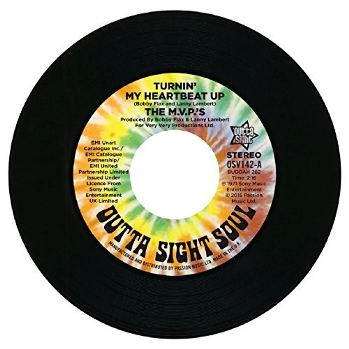 The M.V.P.'s TURNIN MY HEARTBEAT UP Vinyl Record