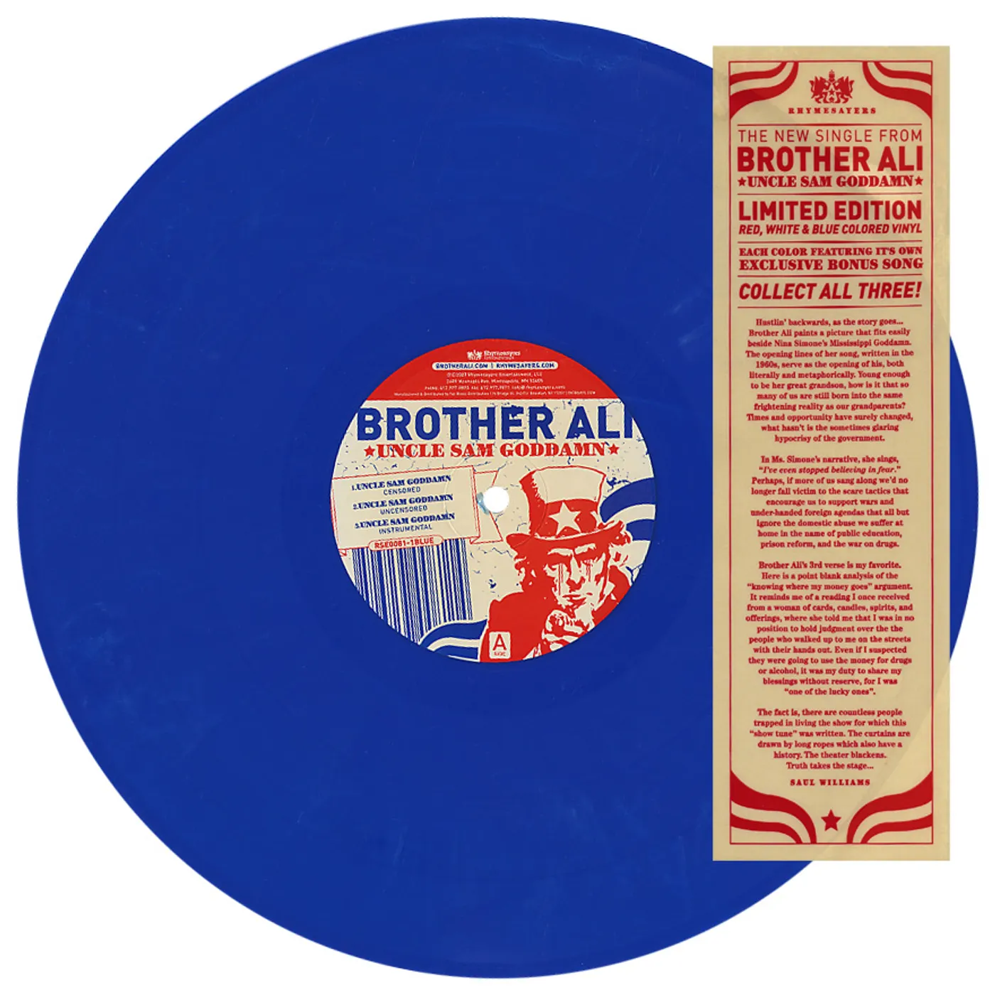 Brother Ali UNCLE SAM Vinyl Record