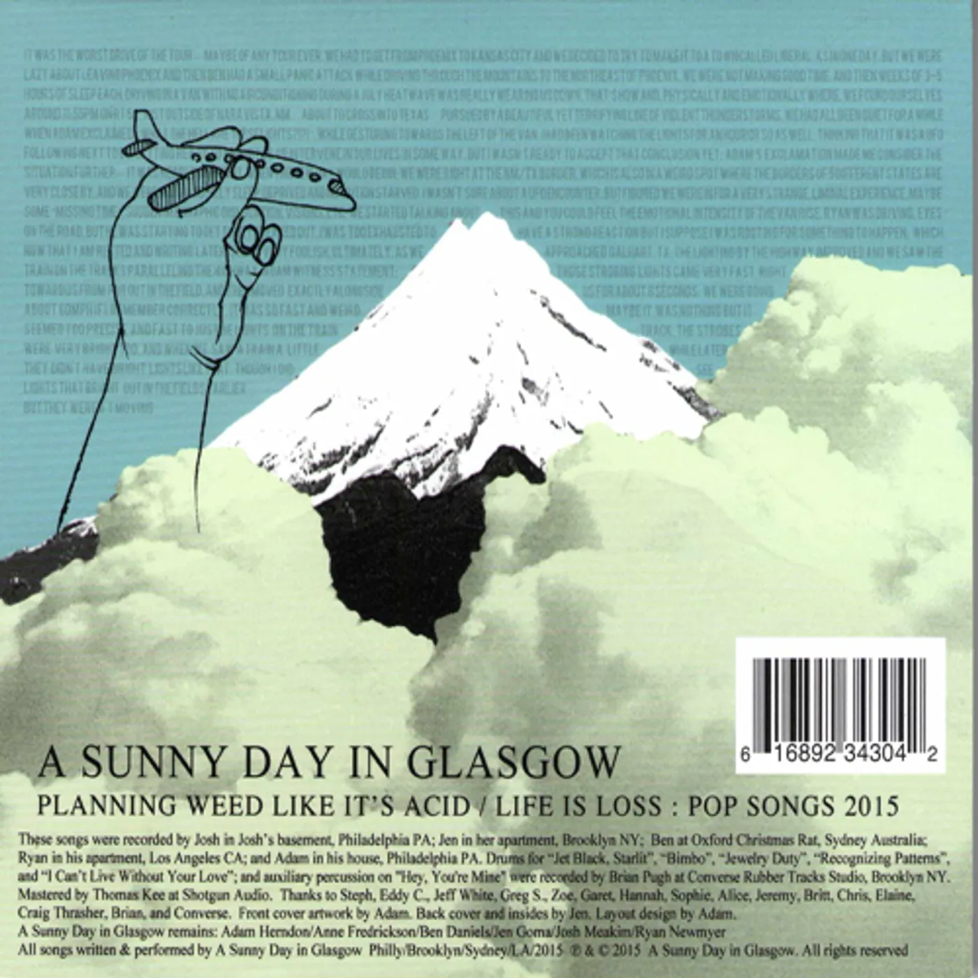A Sunny Day In Glasgow PLANNING WEED LIKE IT'S ACID / LIFE IS LOSS CD