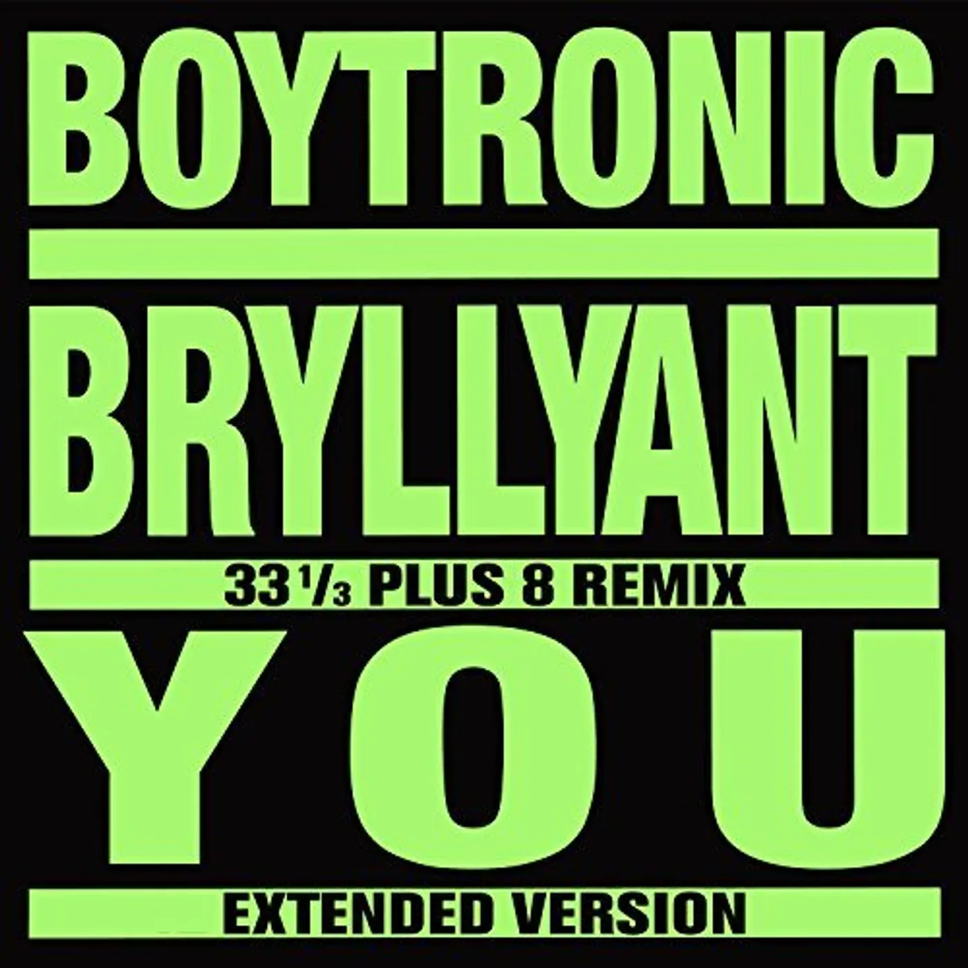 Boytronic BRYLLYANT Vinyl Record