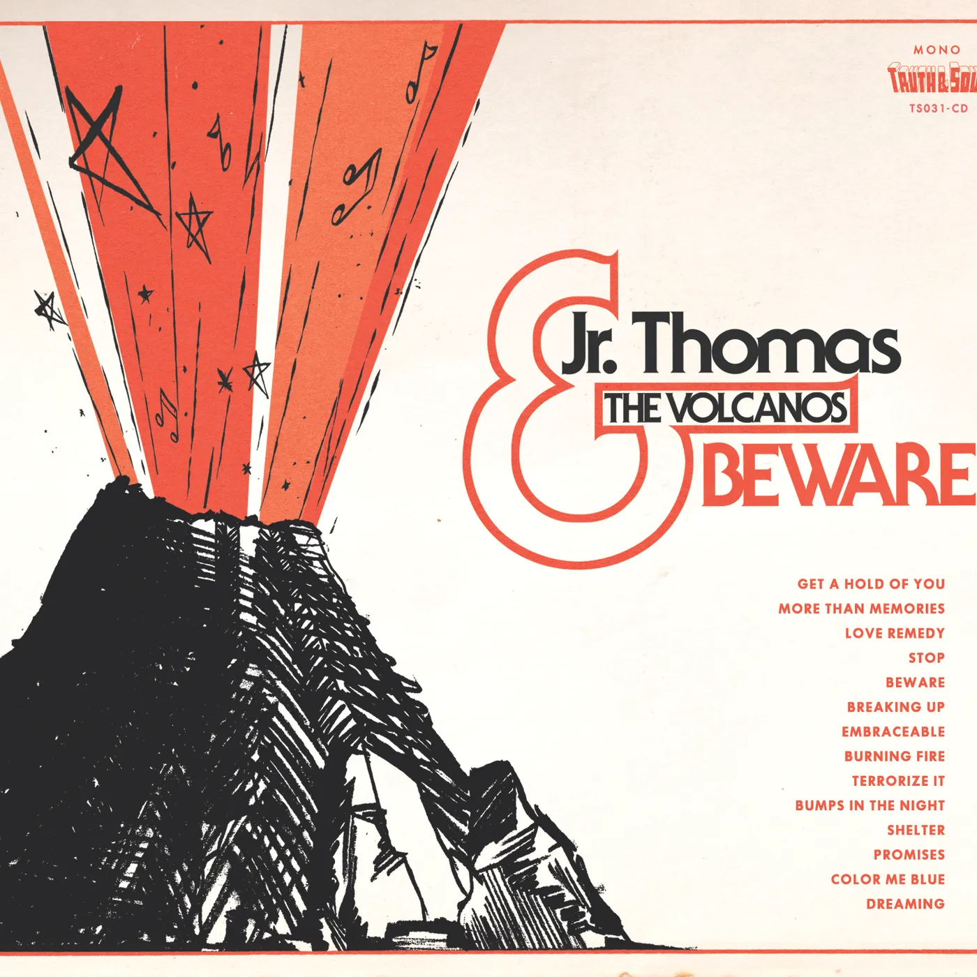 Jr Thomas & The Volcanos Beware Vinyl Record