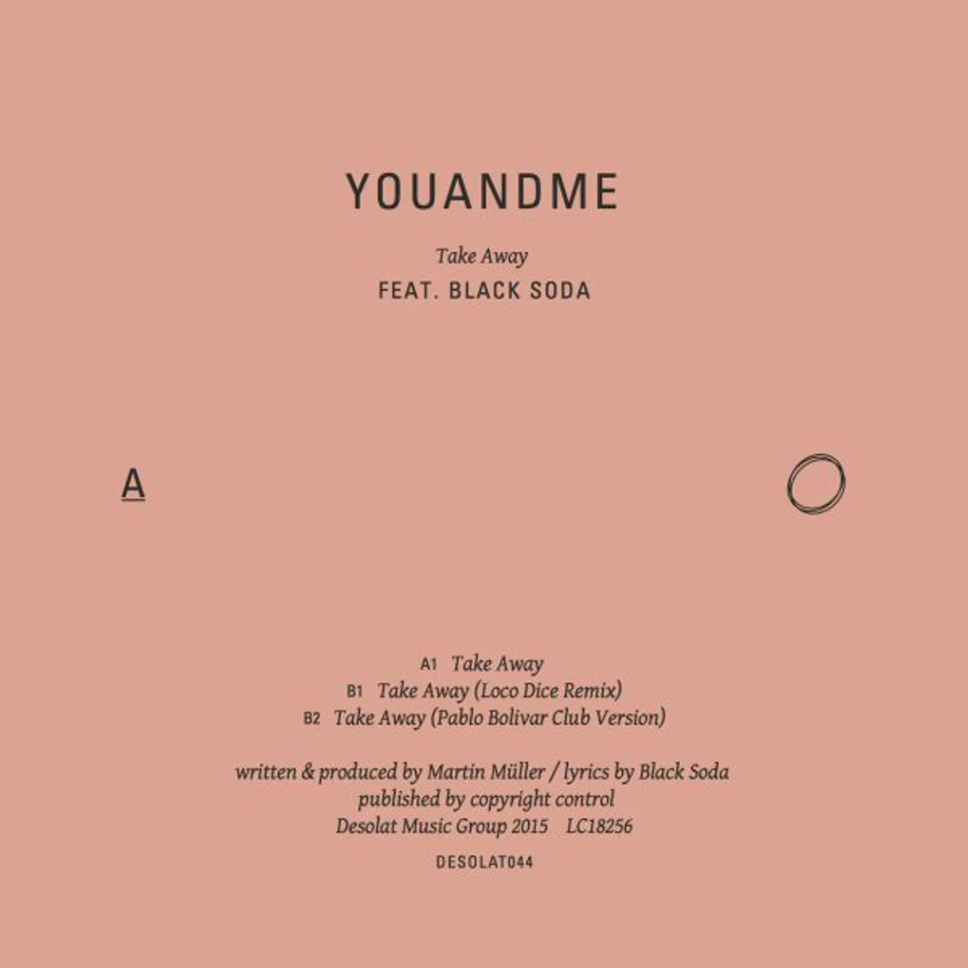 youANDme Take Away Vinyl Record