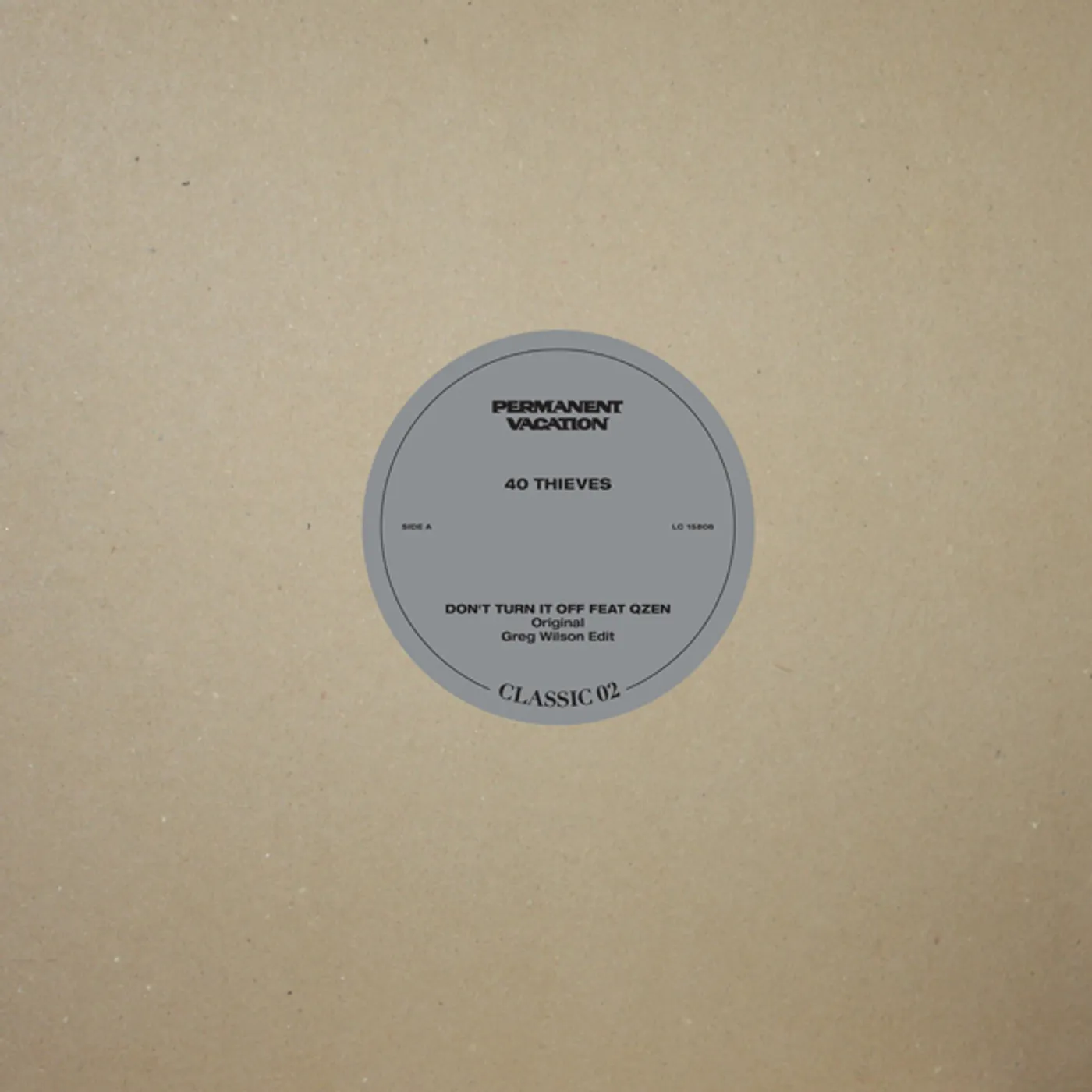 40 Thieves PERMANENT VACATION CLASSIC 2 Vinyl Record