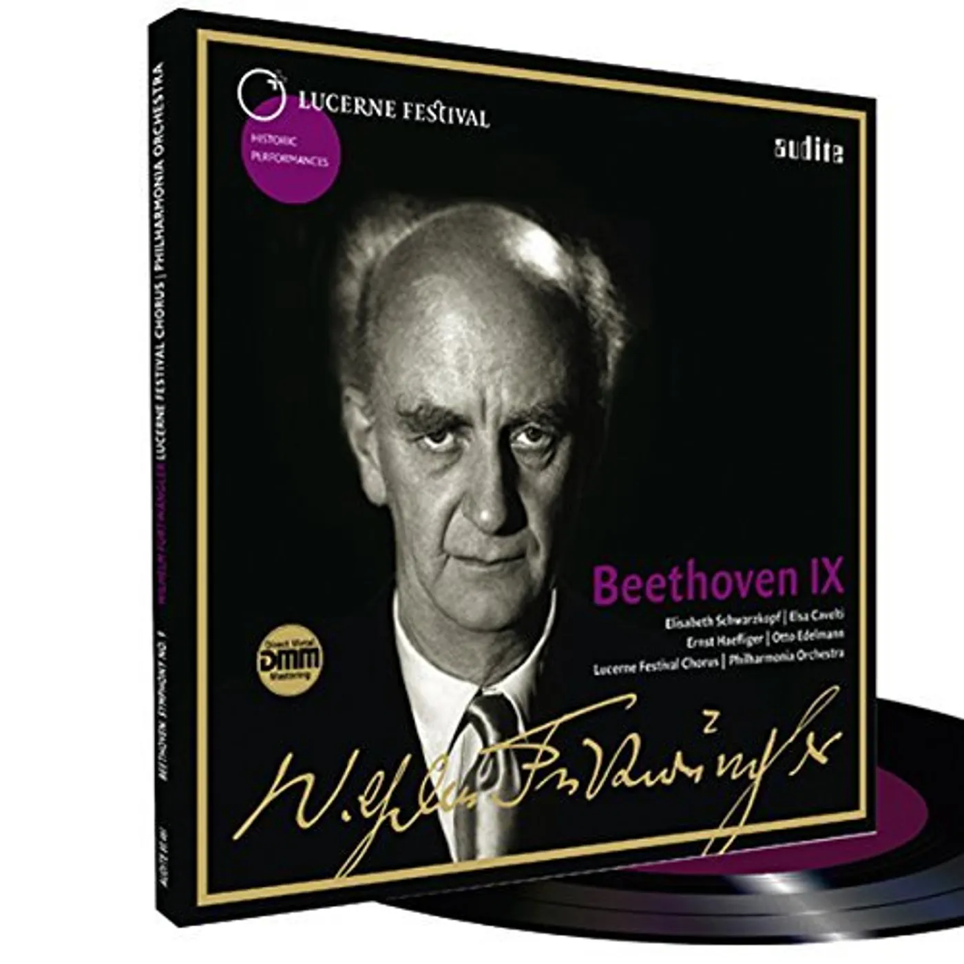 BEETHOVEN / FURTWANGLER / LUZERNER FESTIVAL CHORUS WILHELM FURTWAENGLER CONDUCTS BEETHOVEN'S SYMPHONY Vinyl Record