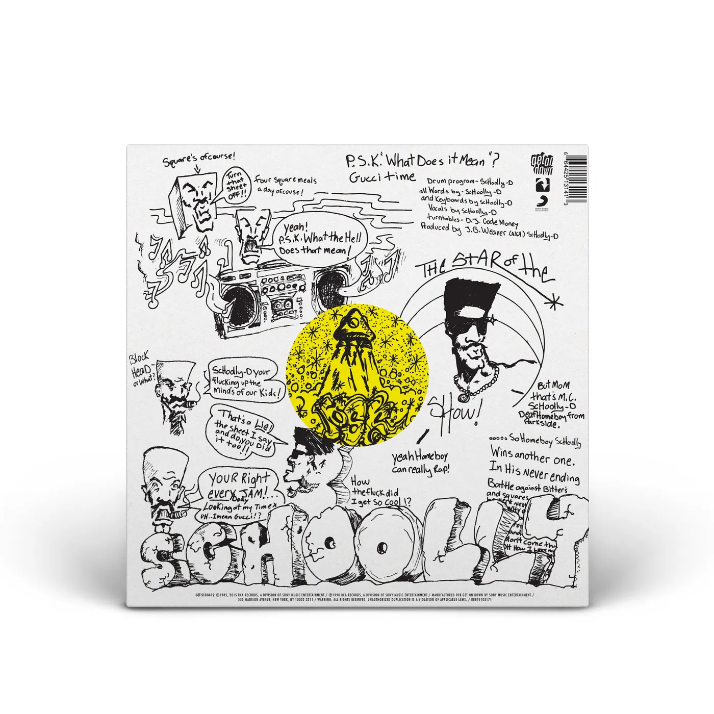 Schoolly D P.S.K. WHAT DOES IT MEAN / GUCCI TIME Vinyl Record