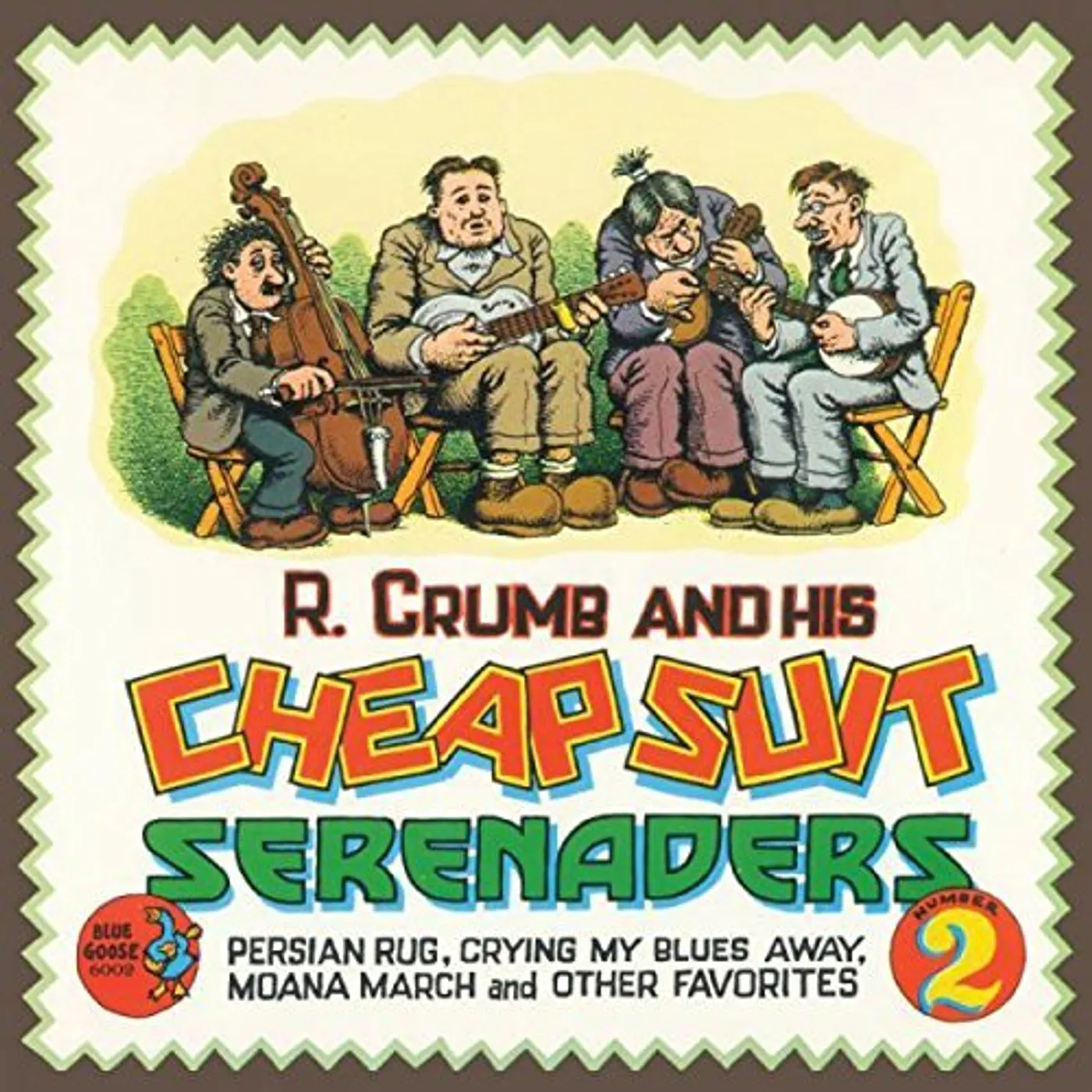 R. Crumb & His Cheap Suit Serenaders No.2 PERSIAN RUG CRYING MY BLUES AWAY MOANA MARCH Vinyl Record