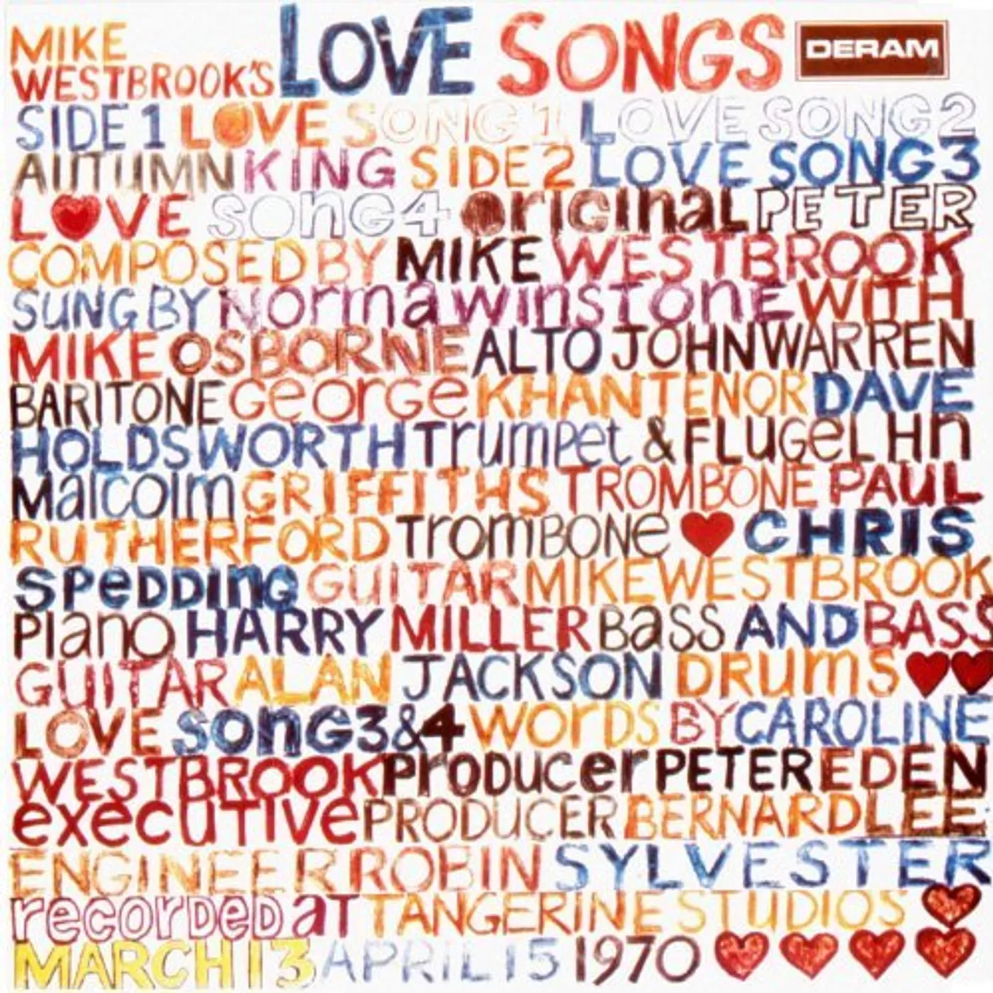 Mike Westbrook Concert Band MIKE WESTBROOK`S LOVE SONG: LIMITED Vinyl Record