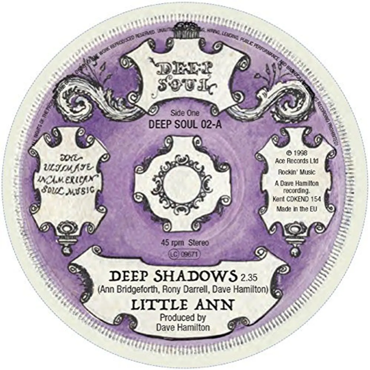 LITTLE ANN - TURN AROUNDS DEEP SHADOWS - STAY AWAY Vinyl Record
