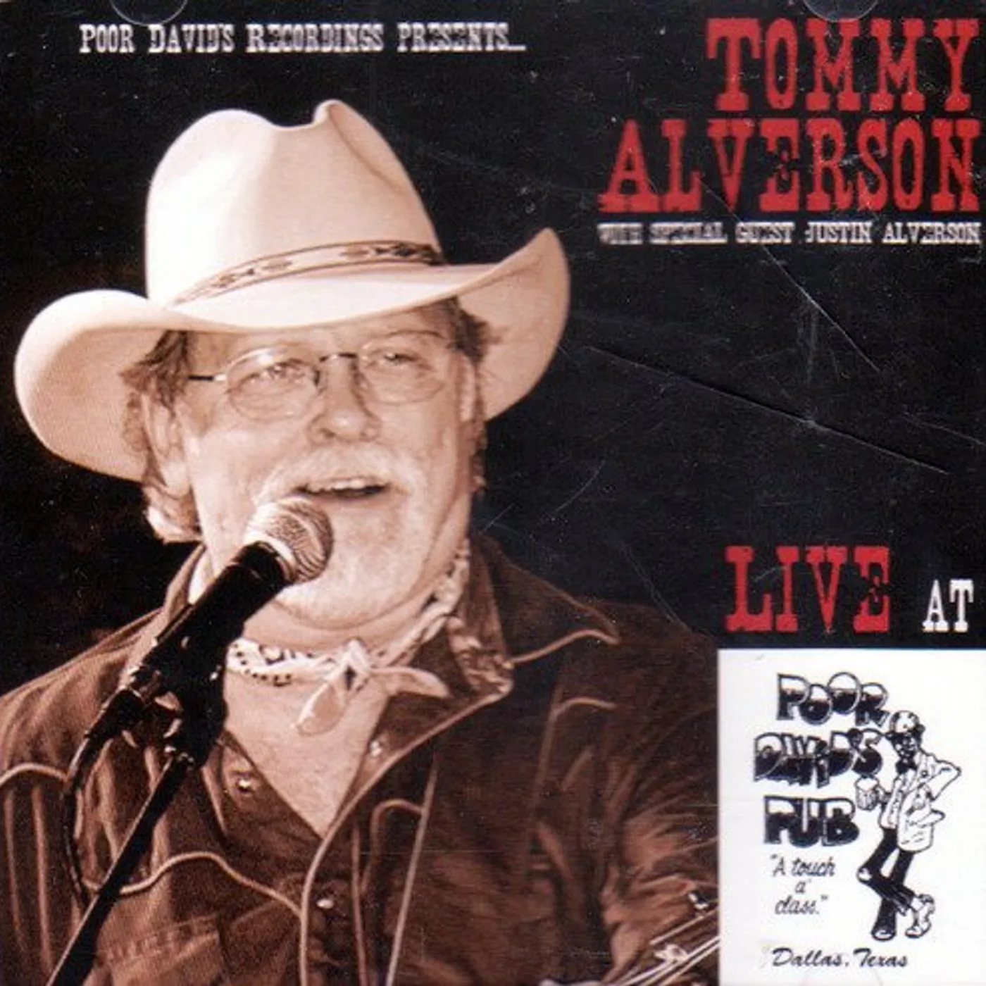 Tommy Alverson LIVE AT POOR DAVID'S PUB CD
