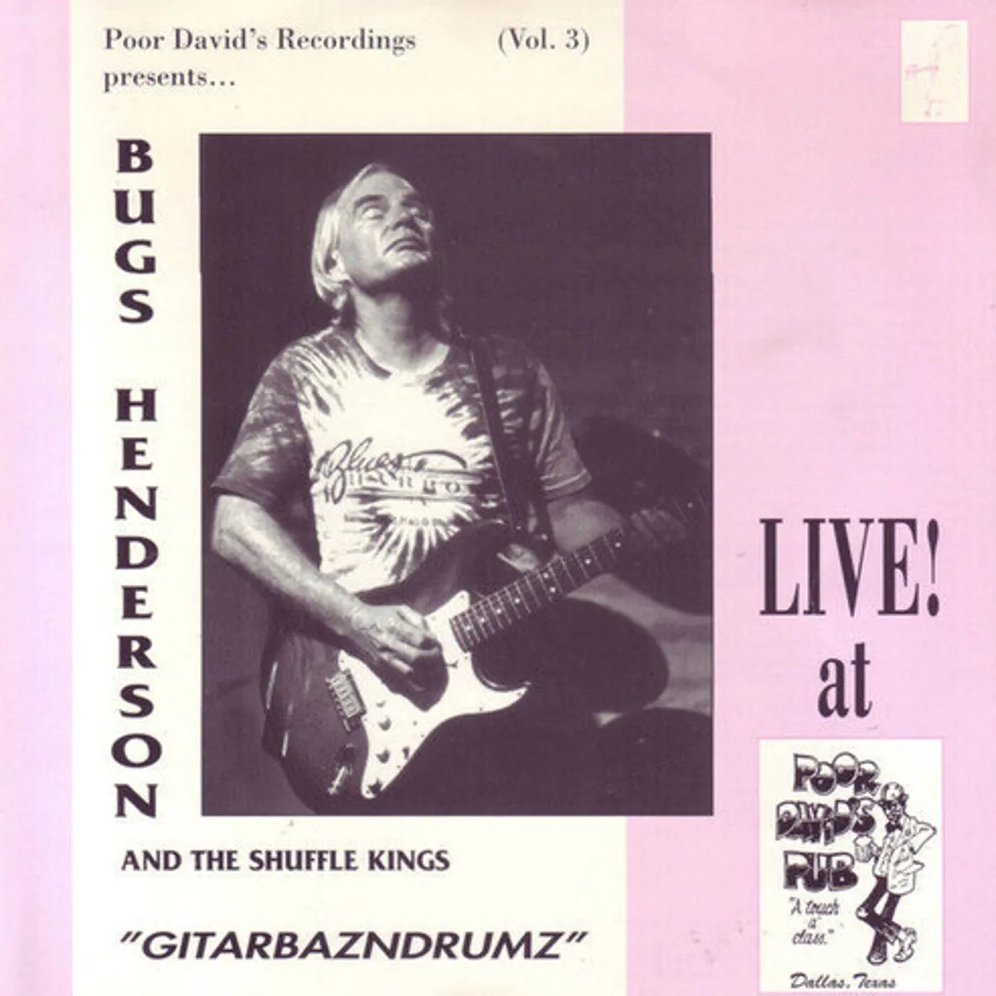 Bugs Henderson GITARZBAZNDRUMZ CD