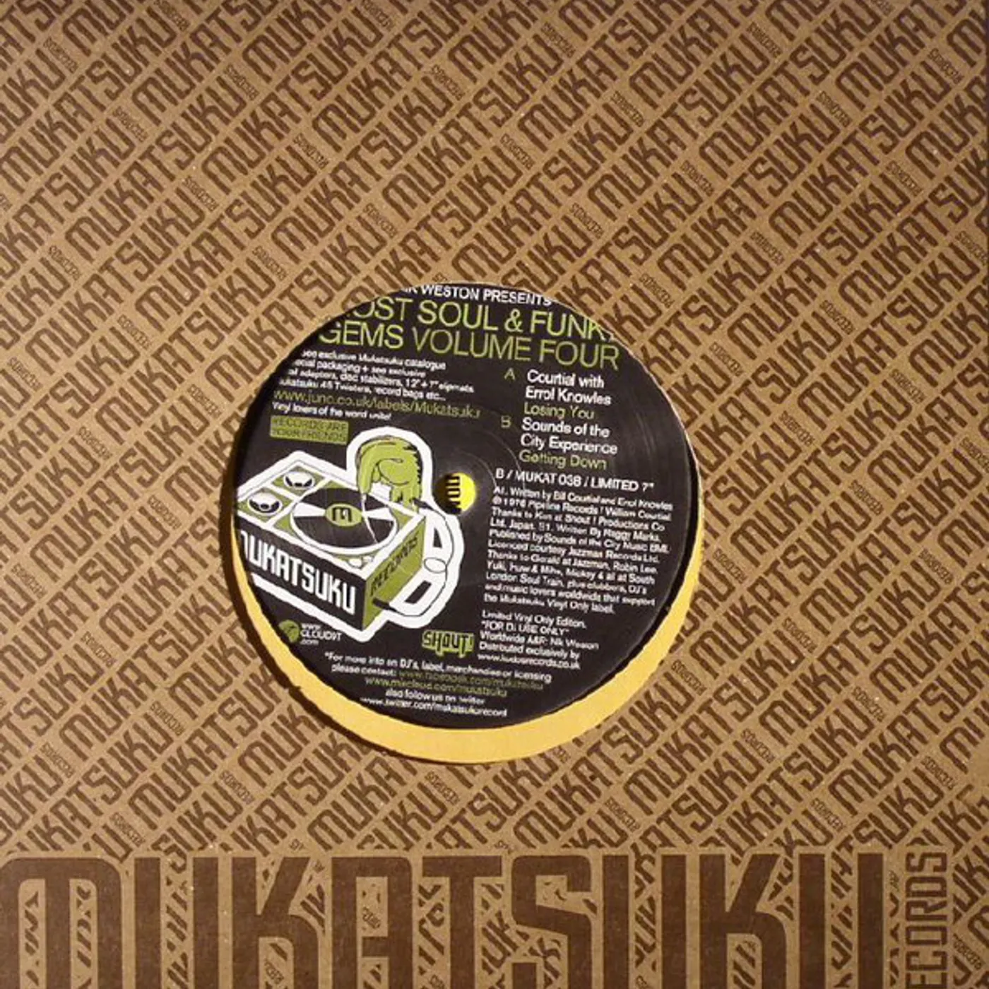 LOST SOUL & FUNK GEMS VOLUME FOUR Vinyl Record