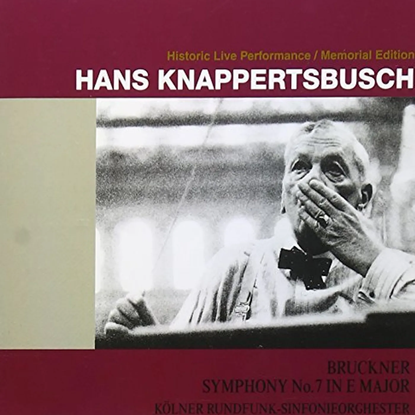 Hans Knappertsbusch BRUCKNER: SYMPHONY NO.7 (1963) CD