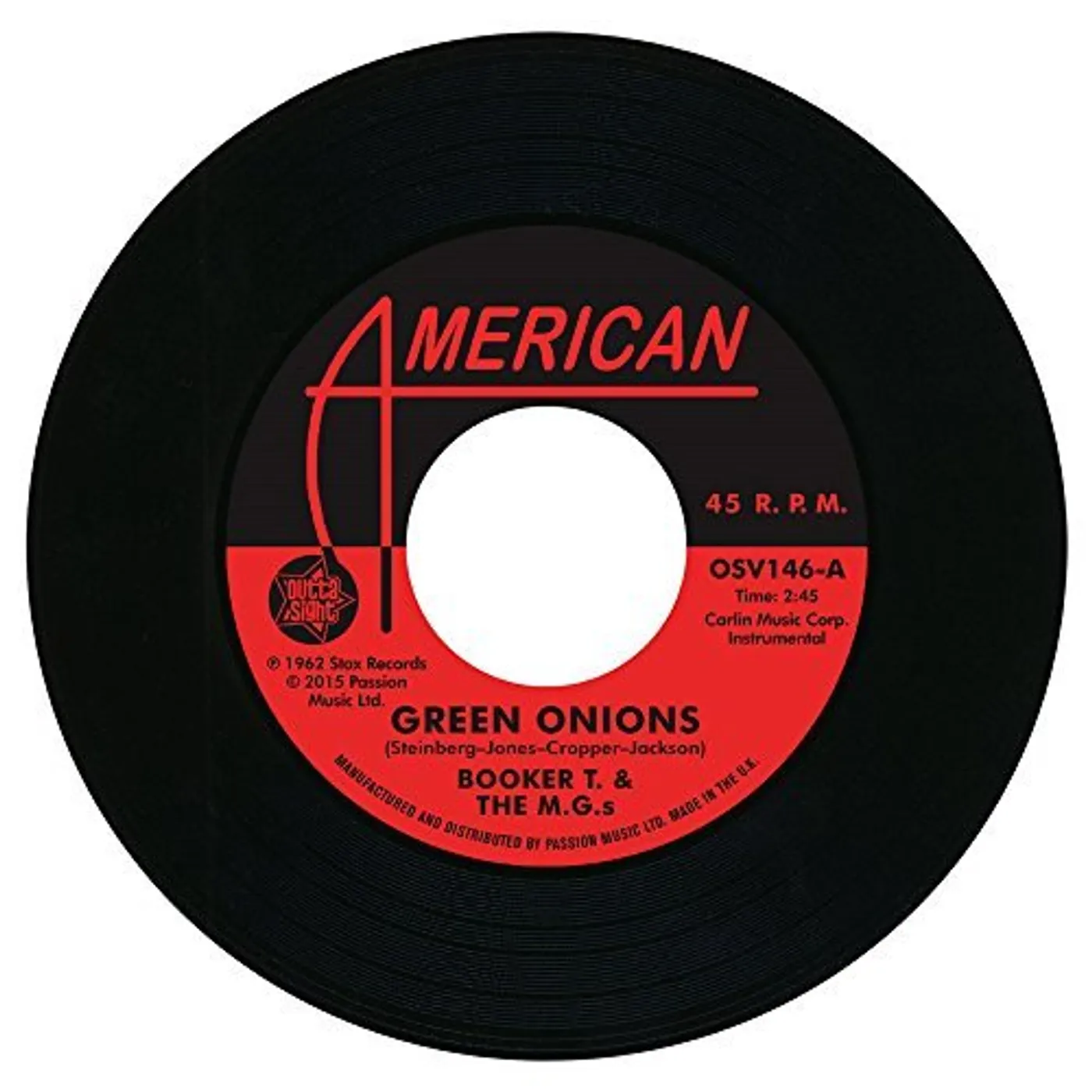 Booker T. & the M.G.'s GREEN ONIONS / BALBOA BLUE Vinyl Record
