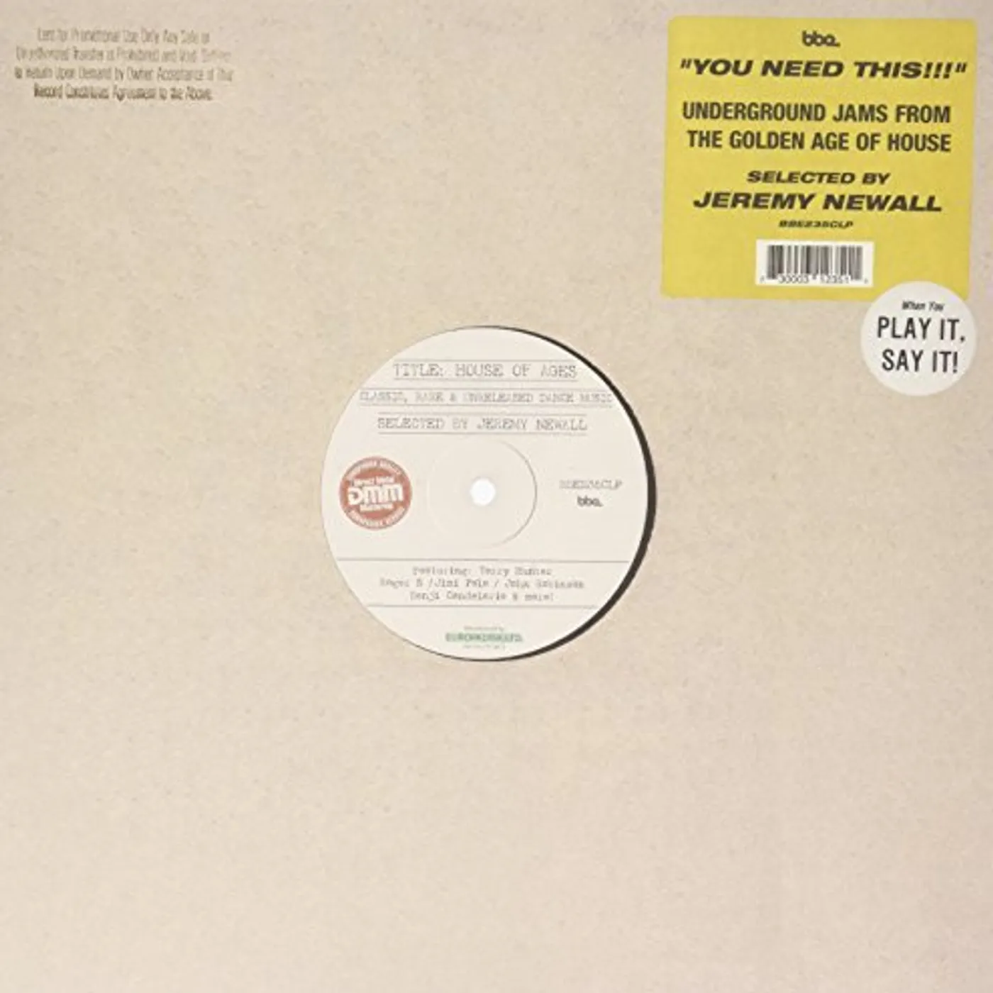 HOUSE OF AGES - SELECTED BY JEREMY NEWALL / VAR Vinyl Record