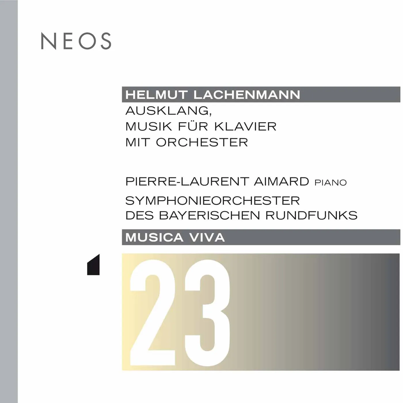 Helmut Lachenmann MUSICA VIVA 23 CD Super Audio CD