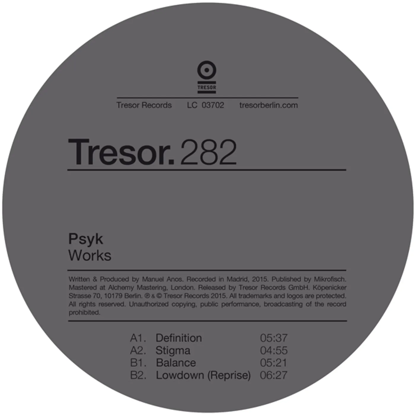Psyk Works Vinyl Record