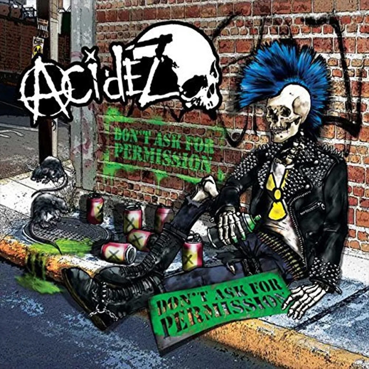 Acidez DON'T ASK FOR PERMISSION (RANDOM BLACK YELLOW BLUE Vinyl Record