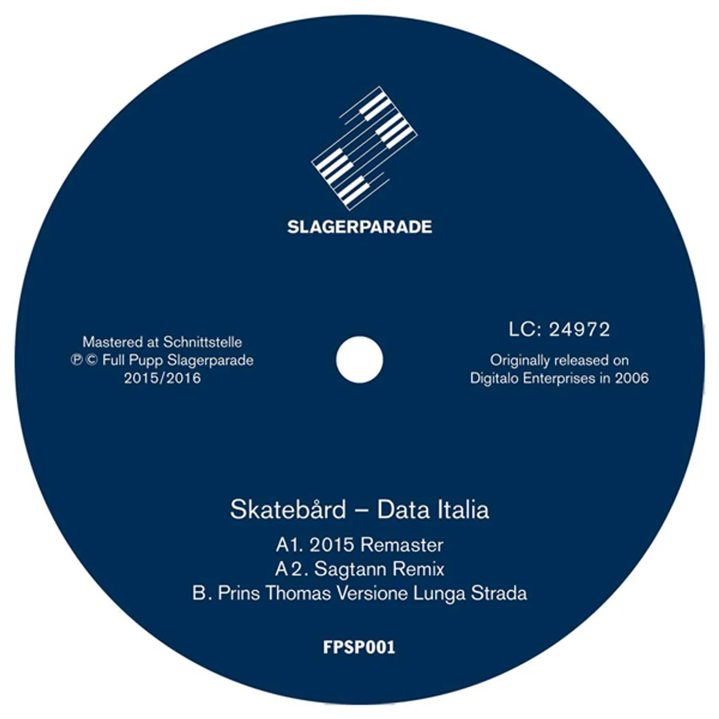 Skatebård Data Italia Vinyl Record