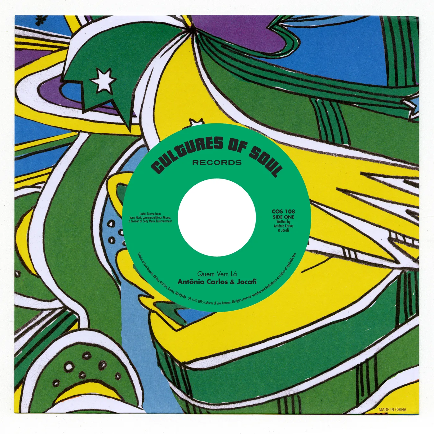 Antonio Carlos / Os Incriveis QUEM VEM LA / PAZ E AMOR Vinyl Record