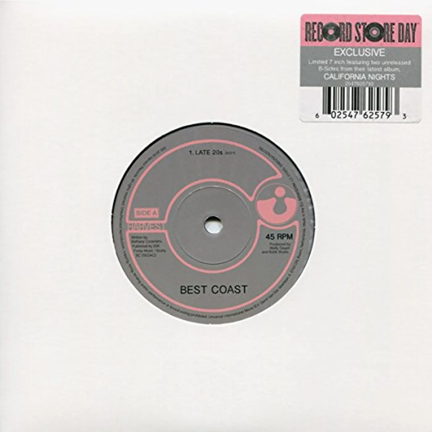 Best Coast Late 20s / Bigger Man Vinyl Record