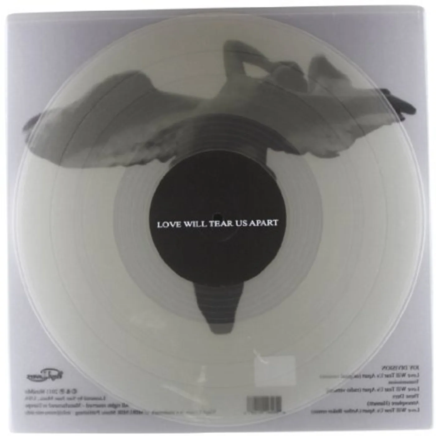 Joy Division LOVE WILL TEAR US APART (CLEAR VINYL) Vinyl Record