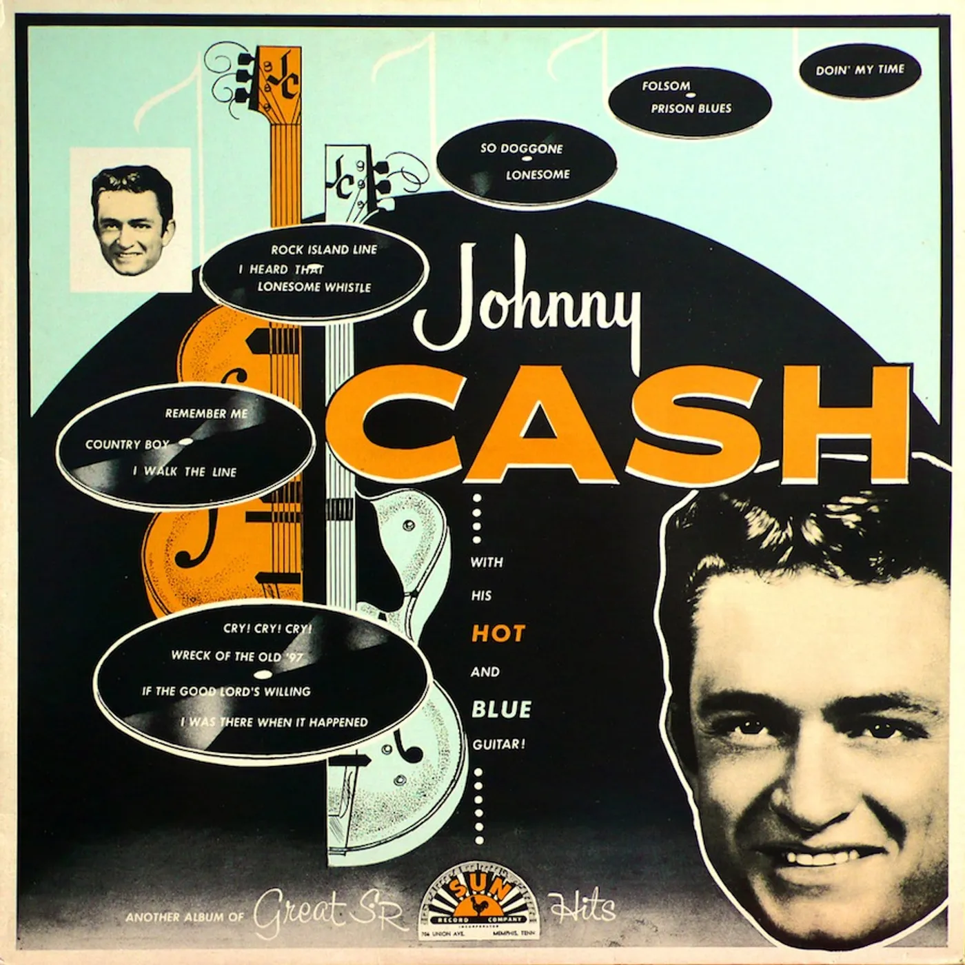 Johnny Cash WITH HIS HOT & BLUE GUITAR CD