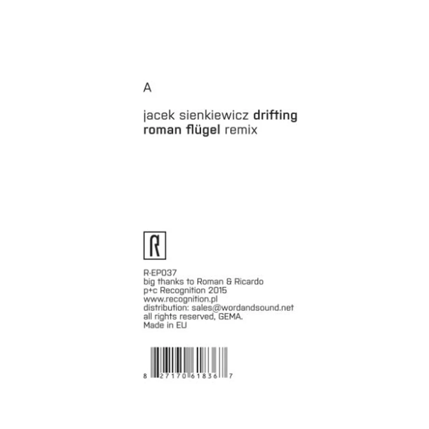 Jacek Sienkiewicz Drifting Remixes Vinyl Record