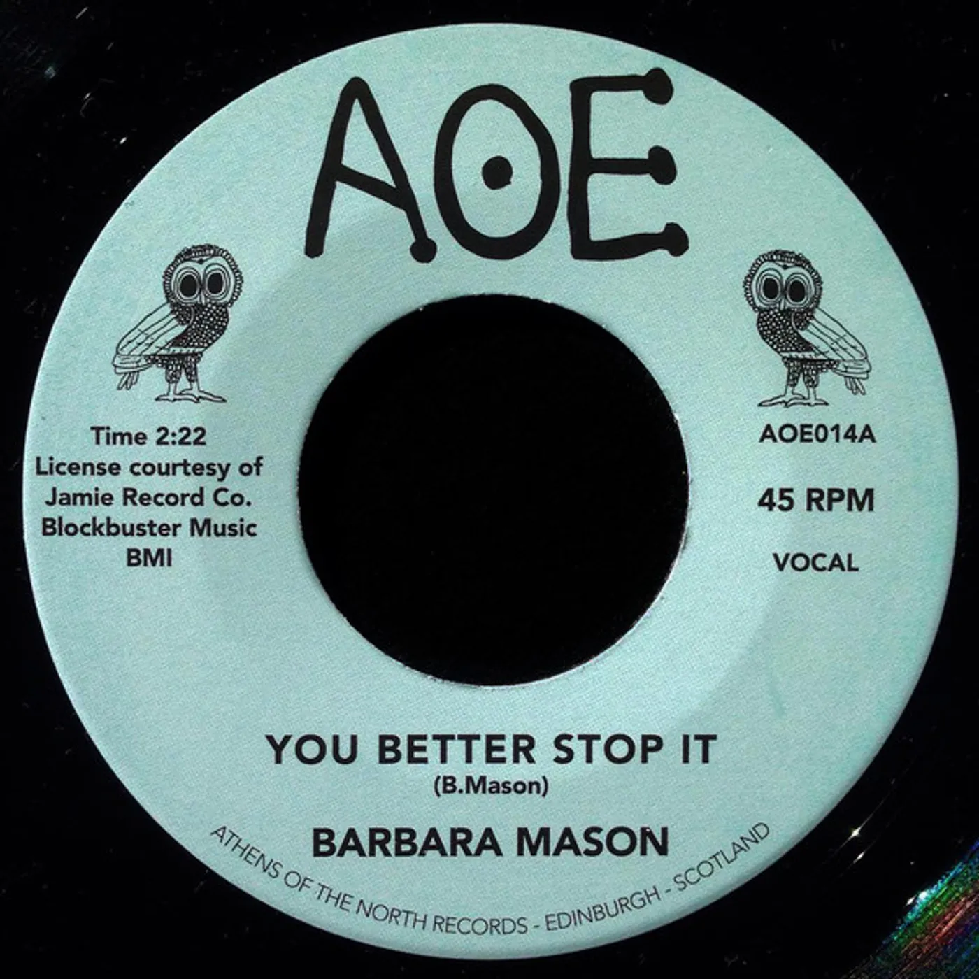 Barbara Mason YOU BETTER STOP IT Vinyl Record - UK Release