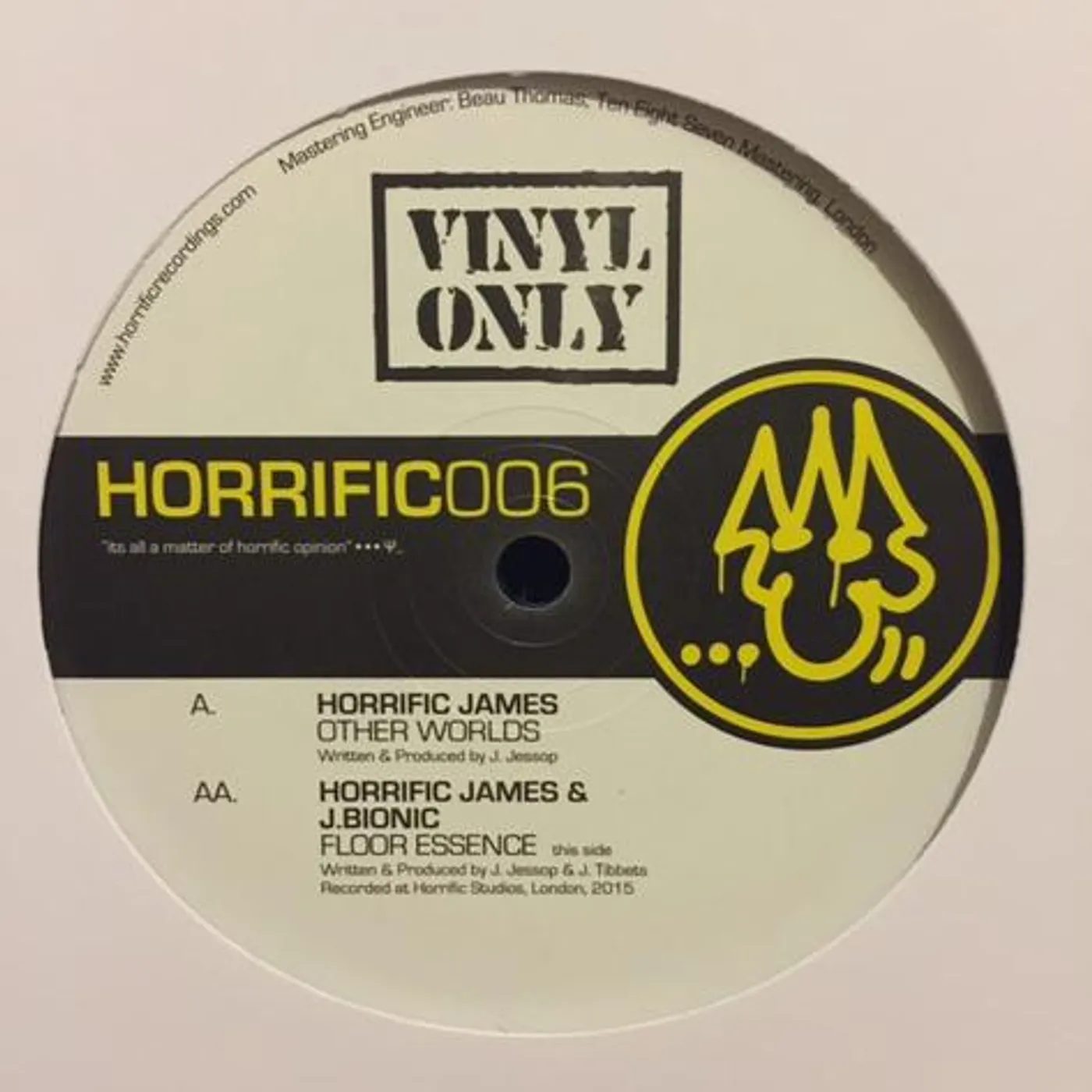 HORRIFIC JAMES & J.BIONIC OTHER WORLDS / FLOOR ESSENCE Vinyl Record