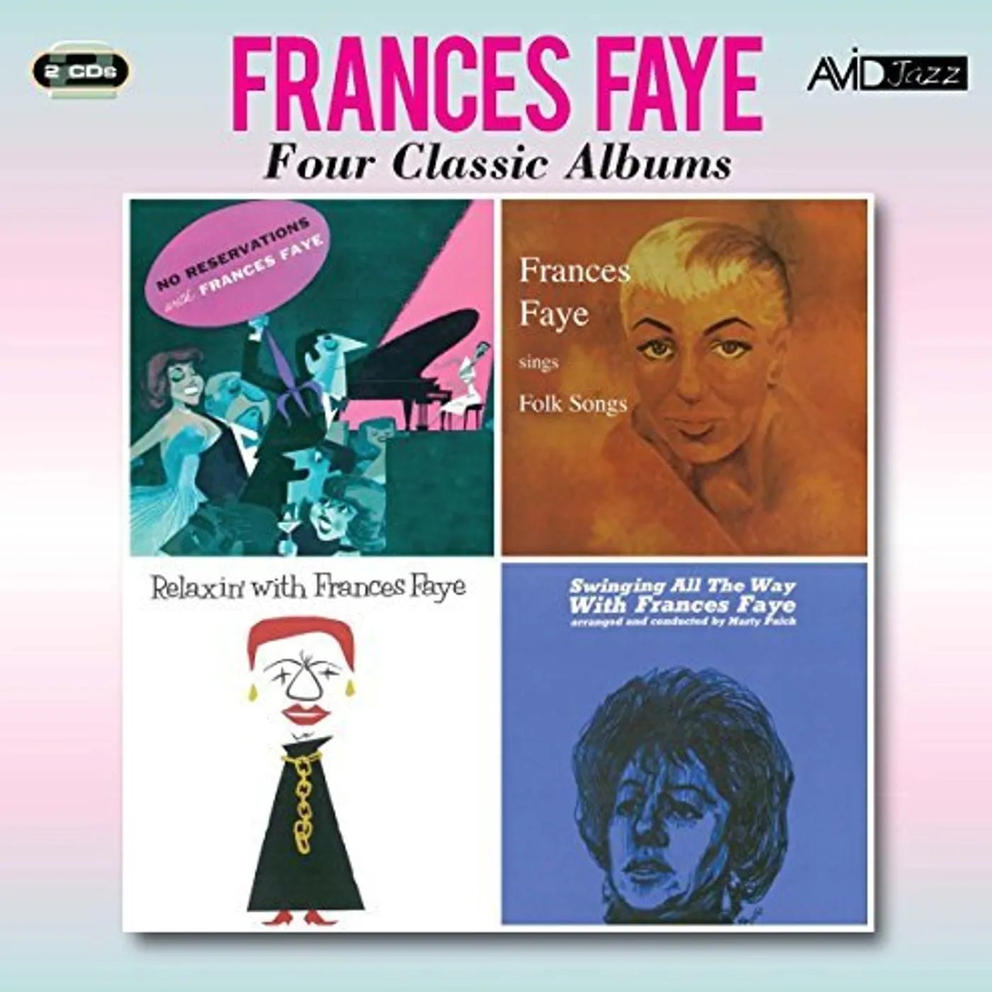 Frances Faye 4 LPS - NO RESERVATIONS / SINGS FOLK SONGS CD
