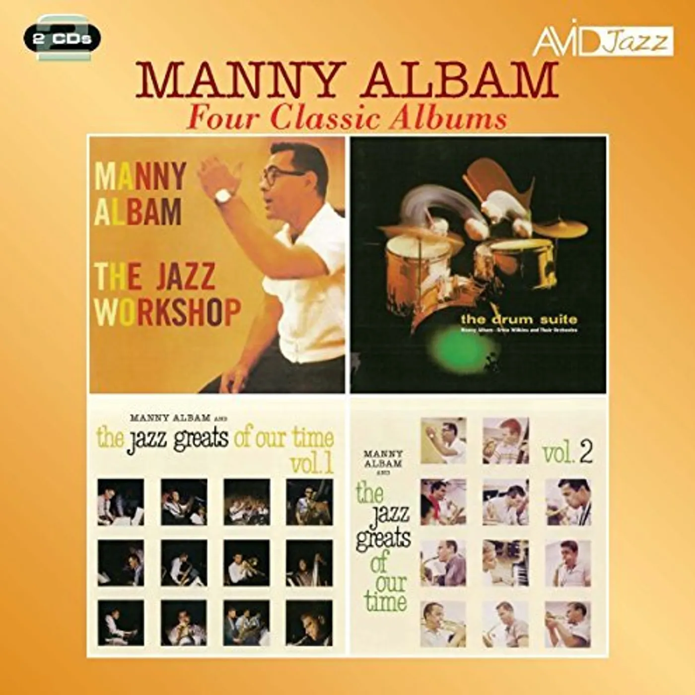 Manny Albam 4 LPS - JAZZ WORKSHOP / DRUM SUITE / JAZZ GREATS CD