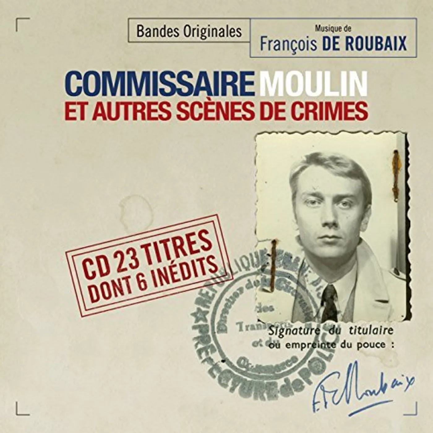 François de Roubaix COMMISSAIRE MOULIN ET AUTRES SCENES CD