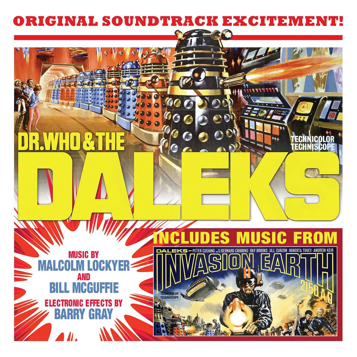 Malcom Lockyer / Bill Mcguffie DR. WHO & THE DALEKS & 1966 DALEKS: INVASION EARTH Vinyl Record