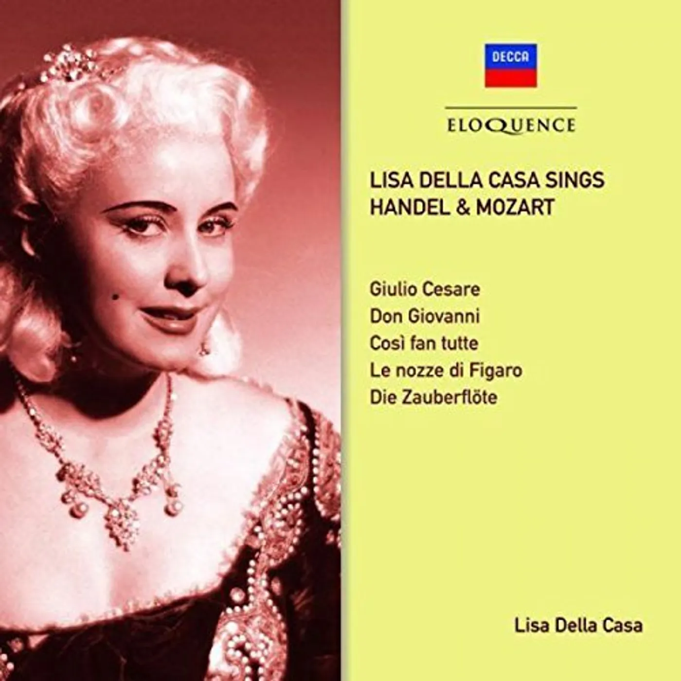 LISA DELLA CASA SINGS HANDEL & MOZART CD