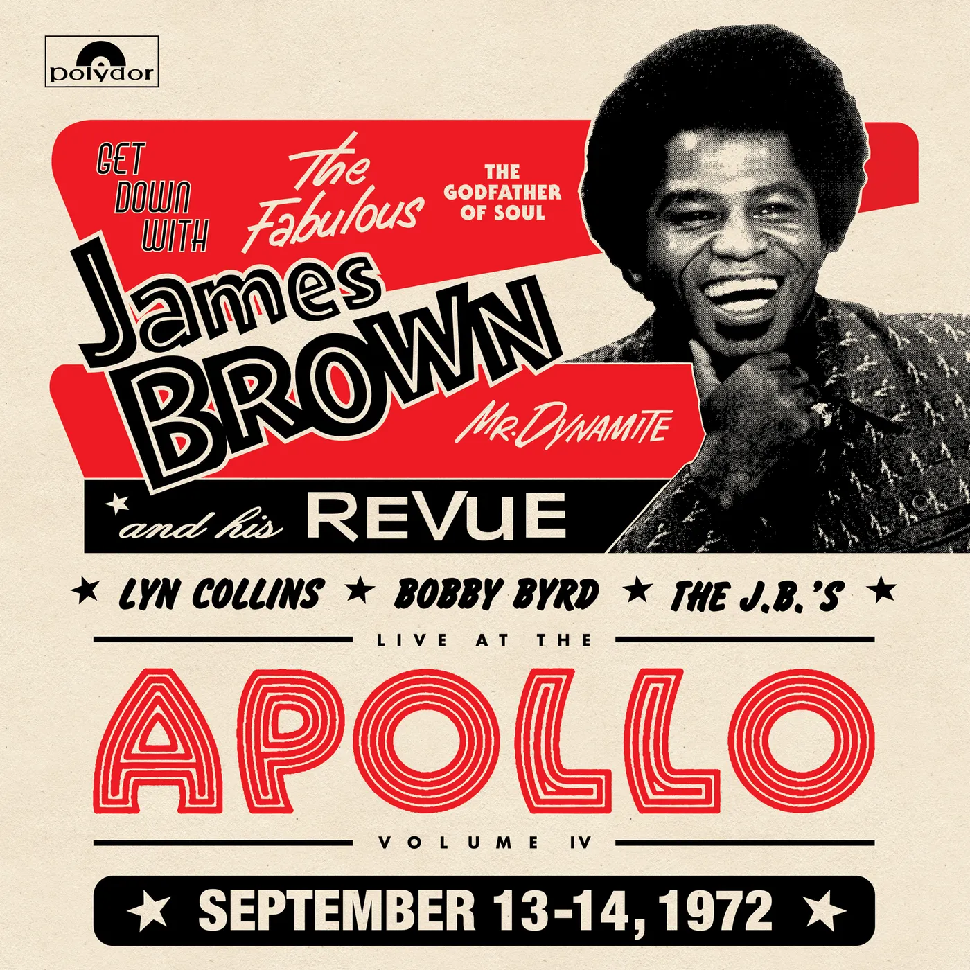 James Revue Brown LIVE AT THE APOLLO 1972 Vinyl Record