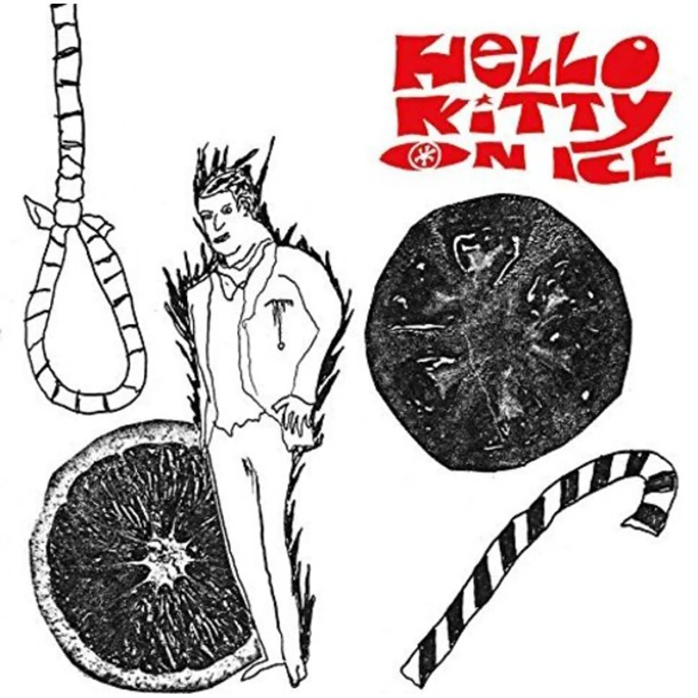 Hello Kitty On Ice MAN WITH A HOLE IN HIS THROAT / THE ANSWER Vinyl Record