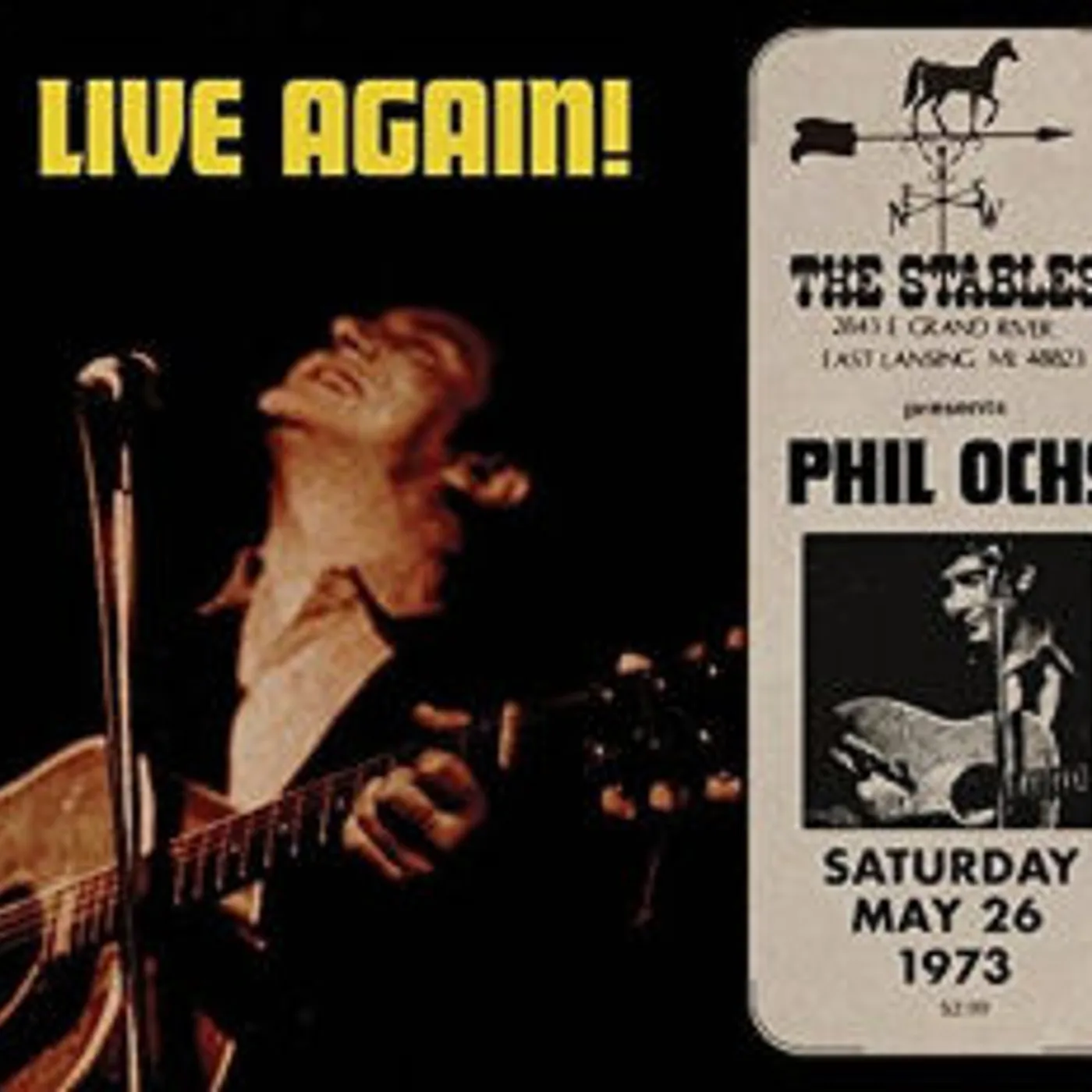 Phil Ochs LIVE LANSING MICHIGAN Vinyl Record