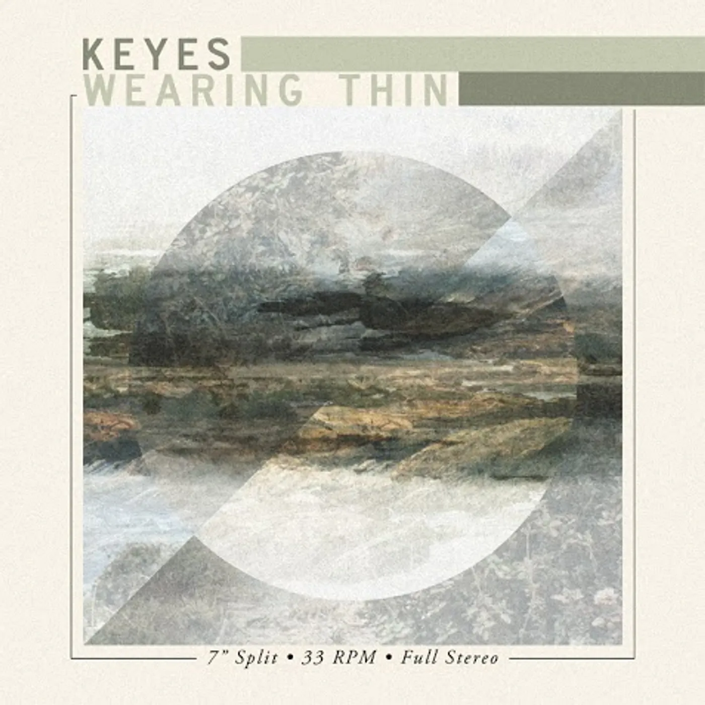KEYES / WEARING THIN - SPLIT EP Vinyl Record