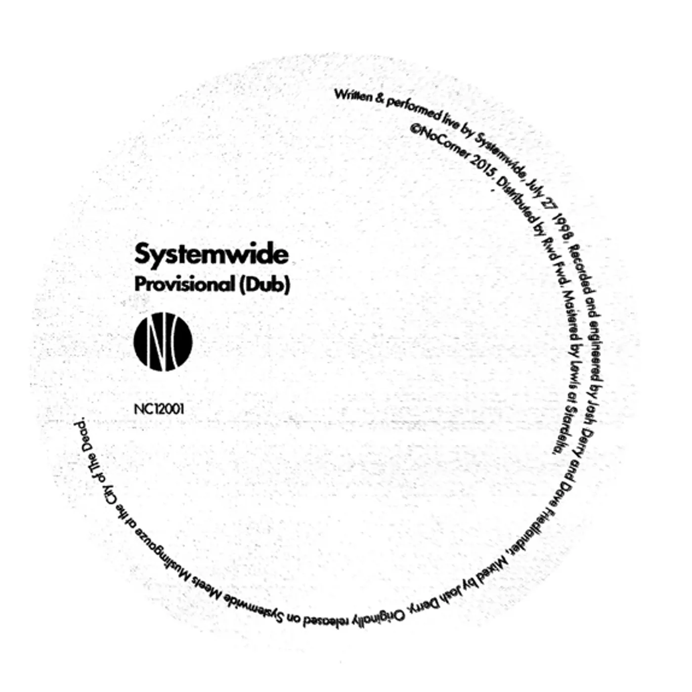 Systemwide PROVISIONAL (DUB) / RIPE UP - PAN AMERICAN MIDNIGH Vinyl Record