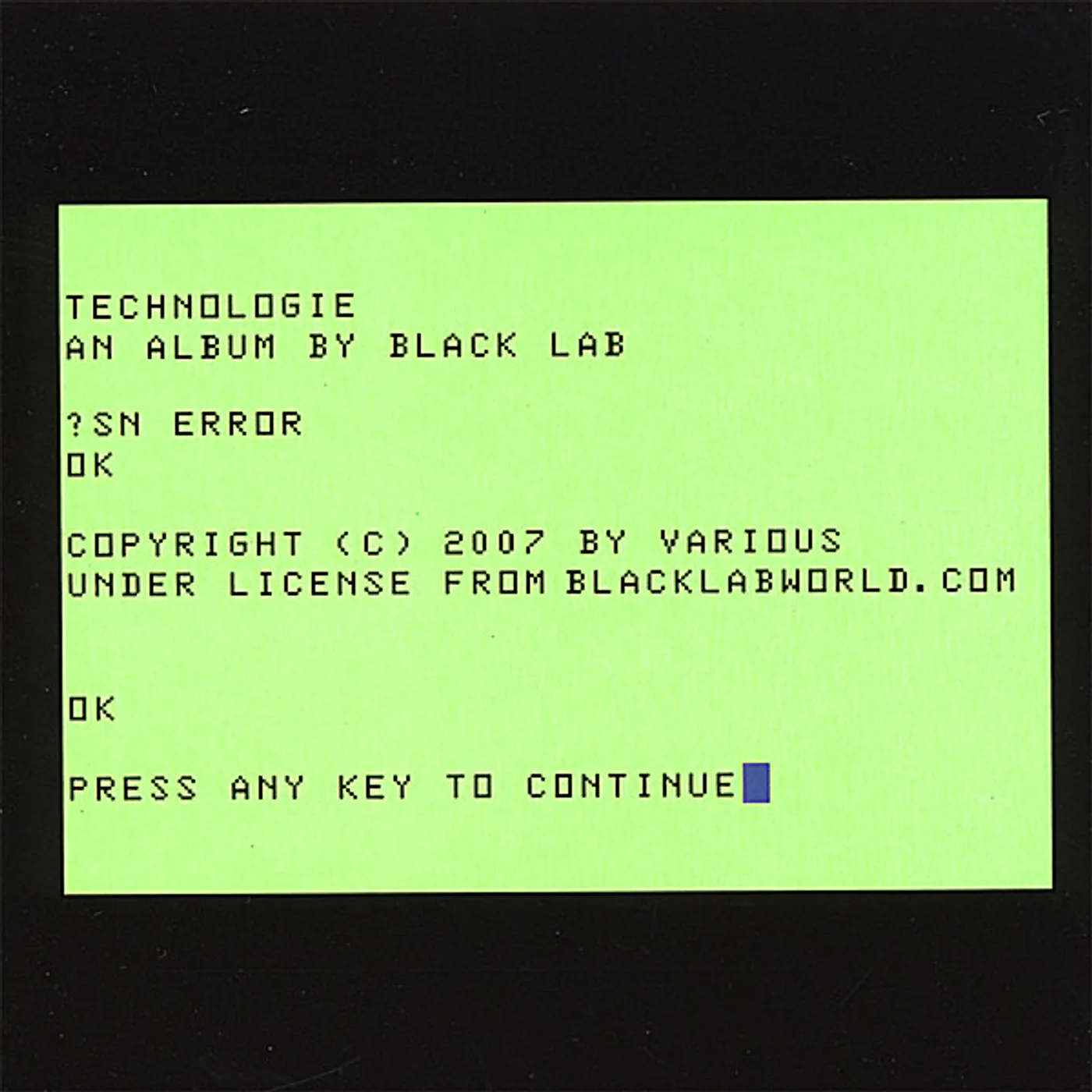 Black Lab TECHNOLOGIE CD