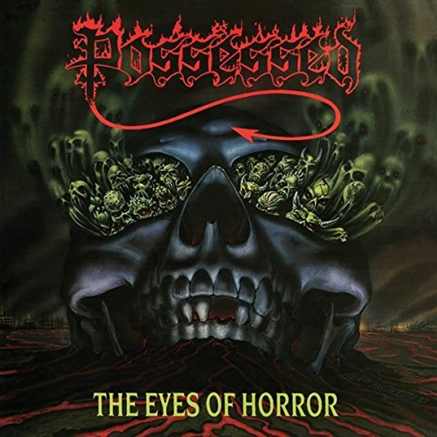 Possessed EYES OF HORROR (RED SPLATTER) Vinyl Record