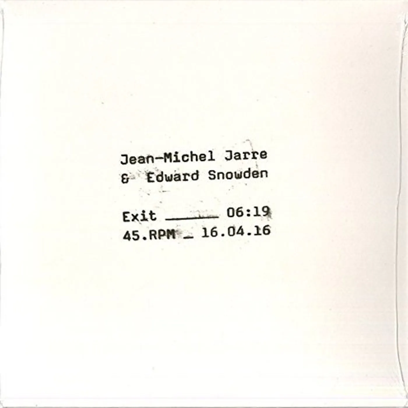 Jean-Michel Jarre Exit Vinyl Record