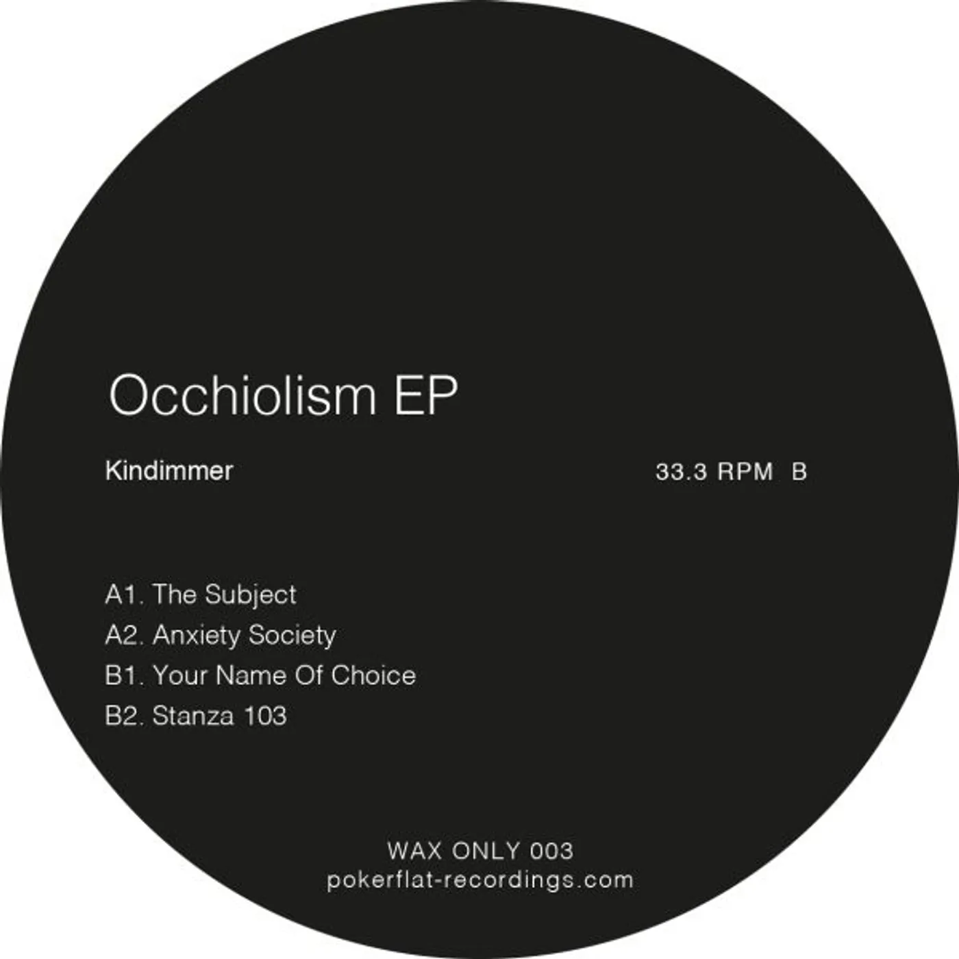 Kindimmer OCCHIOLISM Vinyl Record