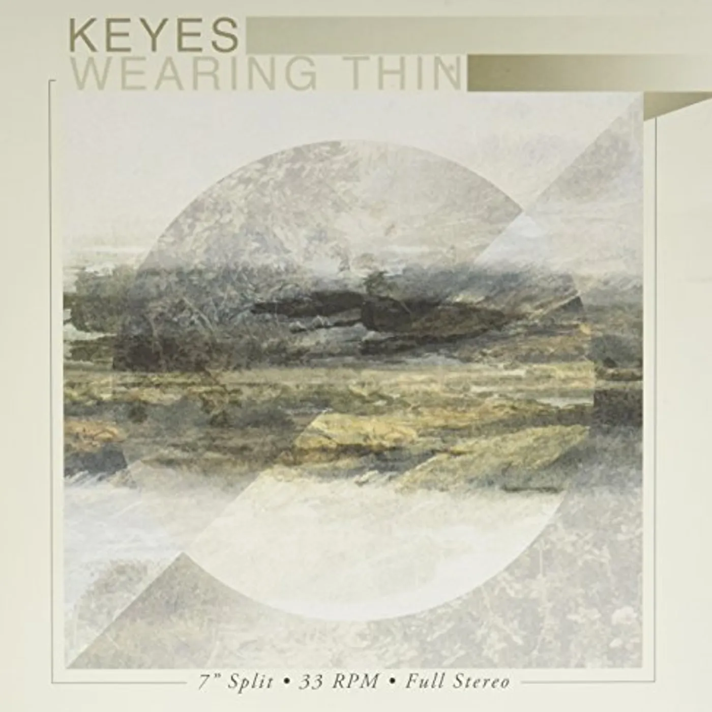 KEYES / WEARING THIN - SPLIT EP Vinyl Record