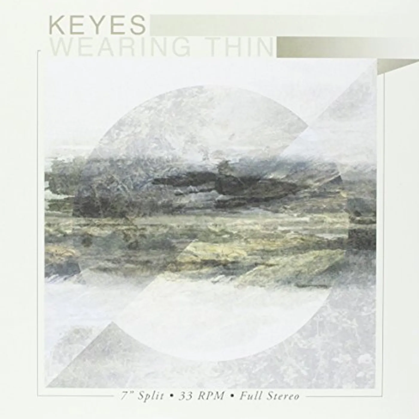 KEYES / WEARING THIN - SPLIT EP Vinyl Record