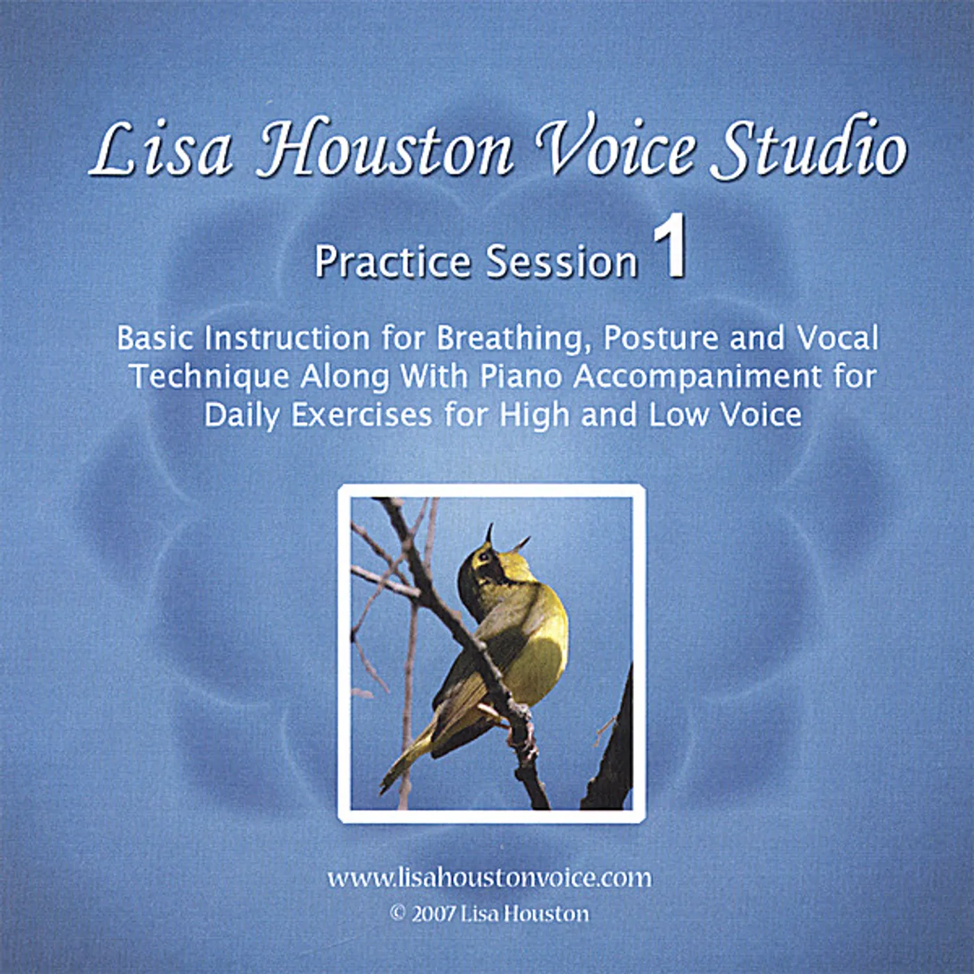 LISA HOUSTON VOICE STUDIO PRACTICE SESSON 1 CD